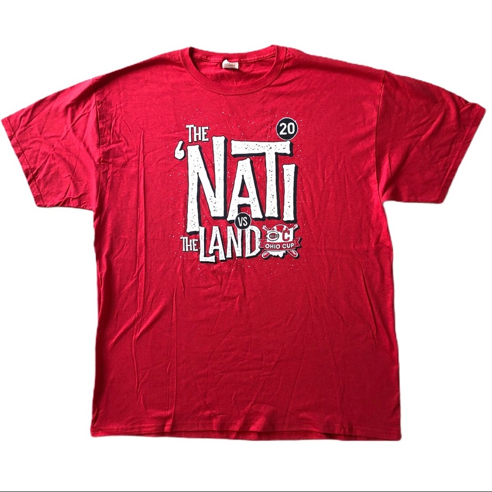 The Nati VS The Land Ohio Cup Red Graphic T-Shirt